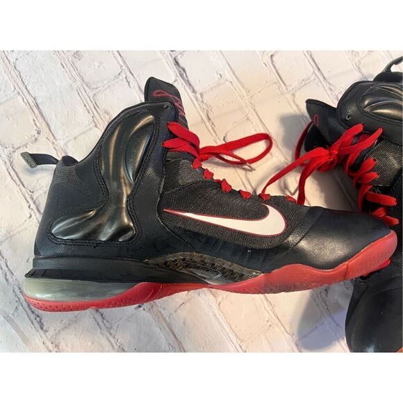 Nike iD Men\'s Size 11.5 LeBron James 9 Basketball Shoes Miami Heat Black Red main image 6